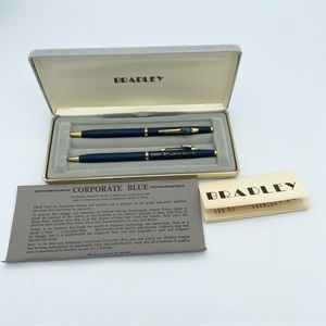 Bradley “NMD ‘87 we’ve got it all! Xerox Mechanical Pen And Pencil Set Blue Gold